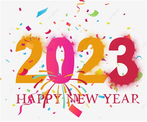 New Year 2023 Vector Png Images Happy New Year 2023 2024 2025 2023