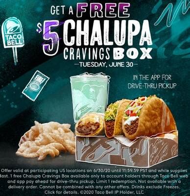 FREE Chalupa Cravings Box at Taco Bell