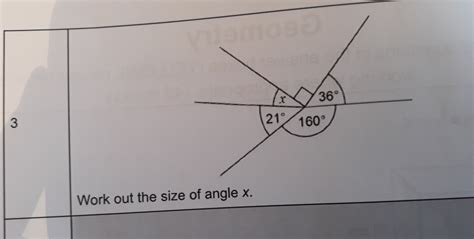 Solved 3 Work Out The Size Of Angle X Math