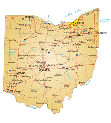 Ohio State Map Printable - Printable Maps