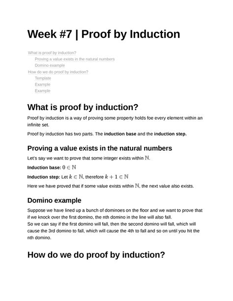 Week 7 Proof By Induction Week 7 Proof By Induction What Is Proof