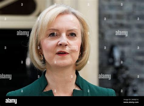 File Outgoing British Prime Minister Liz Truss Speaks Outside Downing