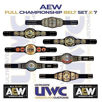 WWE WWF ATTITUDE Era Belts Full Custom Set x 7 for Mattel/Jakks/Elite ...