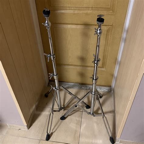 2x Sonor Performer Vintage Cymbal Stand Chrome Reverb