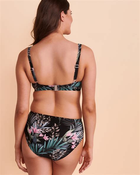 Azura Haut De Bikini Bralette Bonnet Dd E Sofia Floral Noir Bikini