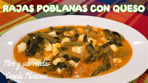 Riqu Simas Rajas Poblanas Con Queso En Salsa Roja Youtube