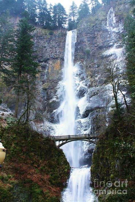 Multnomah Falls - Winter Photograph by Steven Baier - Pixels