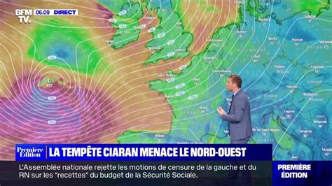 La tempête Ciaran menace le nord ouest de la France avec des vents