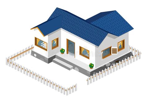 House Isometric Vector Stock Vector Illustration Of Urban 11474136