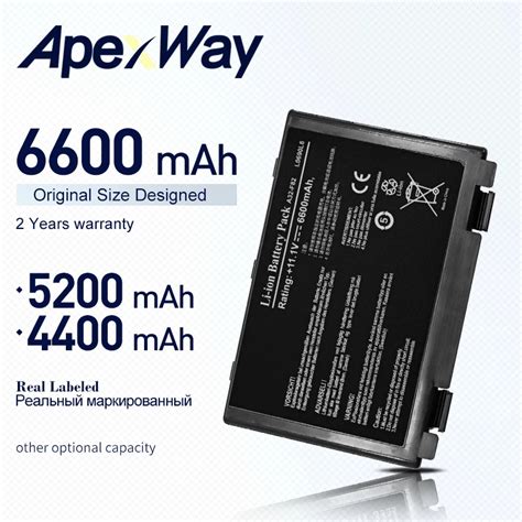 Apexway Laptop Battery For Asus A F A F K P Ij X Ab X Ac