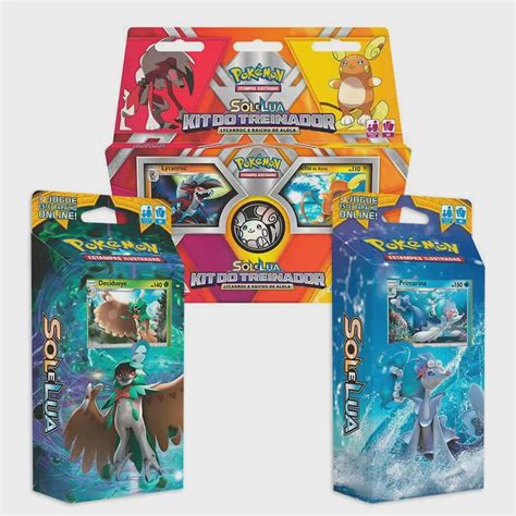 Pok Mon Tcg Decks Kit Do Treinador Lycanroc E Raichu De Alola Sombra