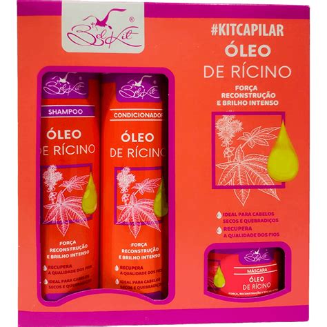 Belkit Óleo de Rícino Kit Reparação Capilar 4 Produtos