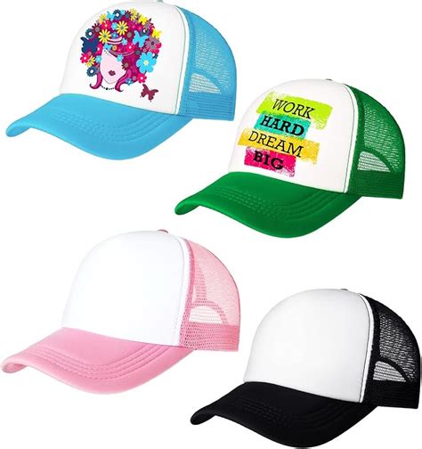 Pieces Sublimation Trucker Hat Sublimation Blank Mesh Hat Unisex