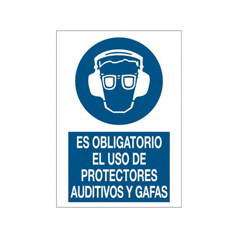 Se Al Uso Obligatorio De Protector Auditivo Y Gafas X Cm Pvc