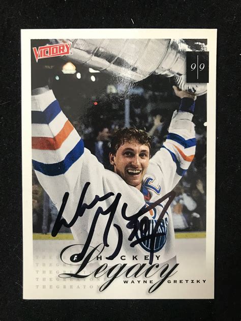 Wayne Gretzky Signed 1999 Ud Victory Trading Card - Dec 04, 2023 ...