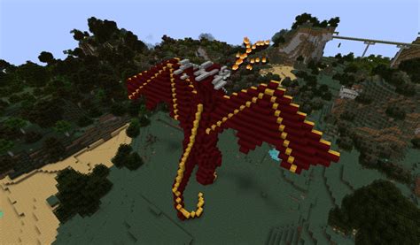 Red Fire Dragon Minecraft Map