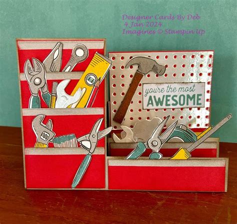 Trusty Tools Sidestepper In 2024 Masculine Cards Handmade Step Cards