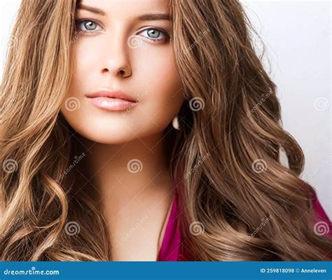 Hairstyle Beauty And Hair Care Beautiful Woman With Long Natural Brown Hair Glamour Portrait