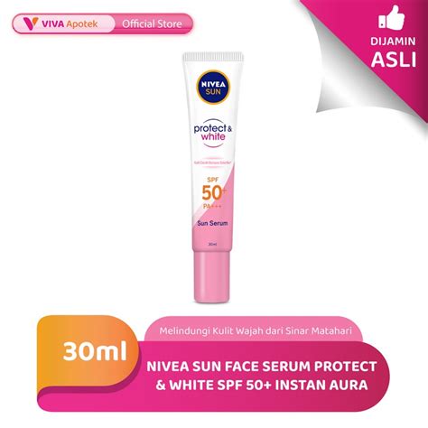 Jual Nivea Sun Face Serum Protect White Spf Instan Aura Ml