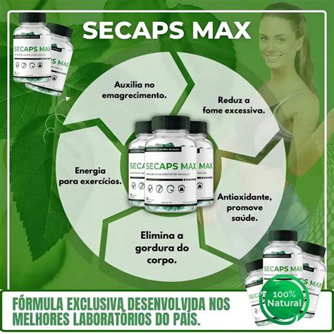 Kit Secaps Max Original Natural Oficial Shopee Brasil