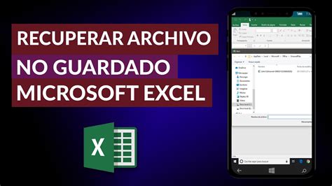 Cómo Recuperar un Archivo o Documento de Excel NO Guardado YouTube