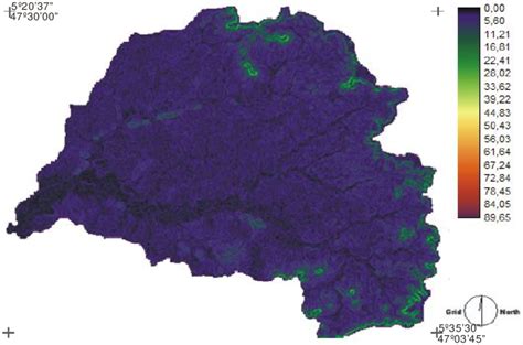 Mapa De Declividade Da Bacia Do Rio Cacau Ma Organiza O Os Autores