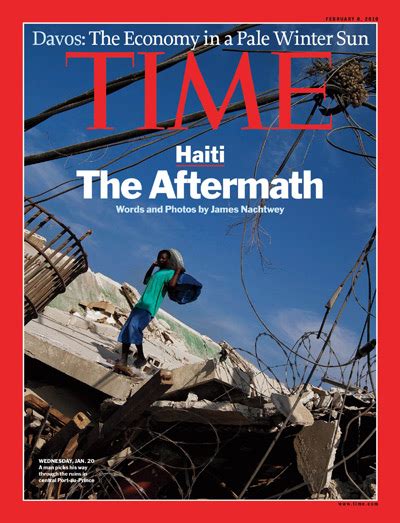 Time Magazine Cover Haiti The Aftermath Feb 8 2010 Haiti