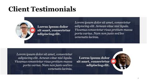 Customer Testimonial Templates Free PowerPoint Template