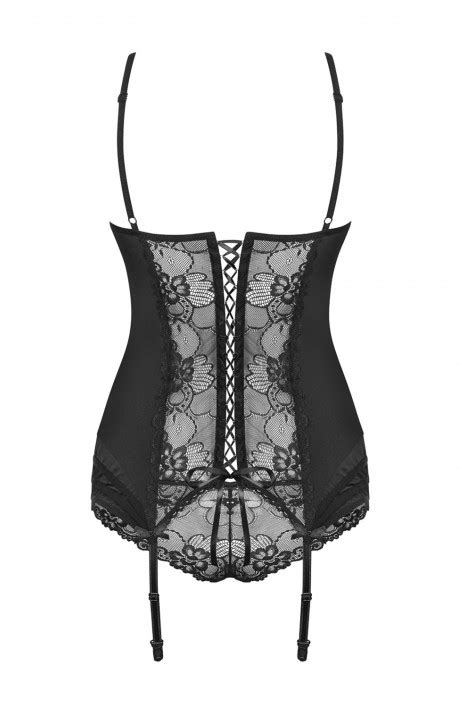 Obsessive Heartina Black Corset Set • Sassystar