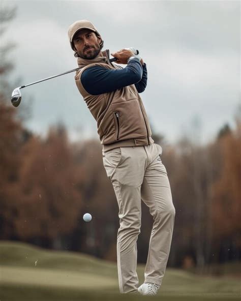 Premium Photo Man Swinging Golf Club On Golf Course