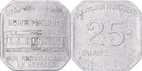 Coin France Transport En Commun R Gion Parisienne Centimes