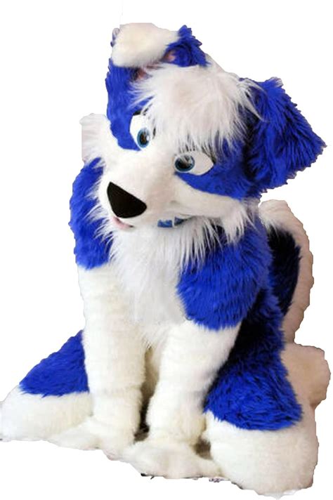 Royal Blue Dog Fursuit Fullsuit Teen Costumes Full Furry