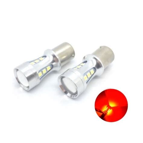 BAY15D 1157 P21 5W High Power LED Canbus Achterlichten Rood Set