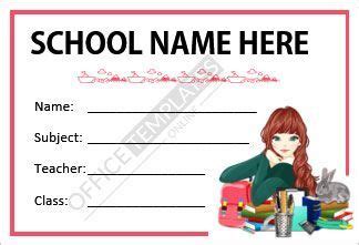 Name Tag Design Template for School Student | Name tag design, Name tag ...