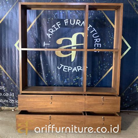 Lemari Dapur Minimalis Kayu Jati Terbaru Toko Furniture Jepara Jati