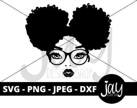 Afro Puff Svg Mom Life Cut Files Kiss Lips Png Messy Bun Digital Download Etsy