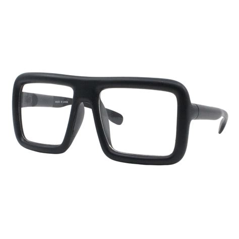 Buy Thick Square Glasses Clear Lens Eyeglasses Frame Super Oversized