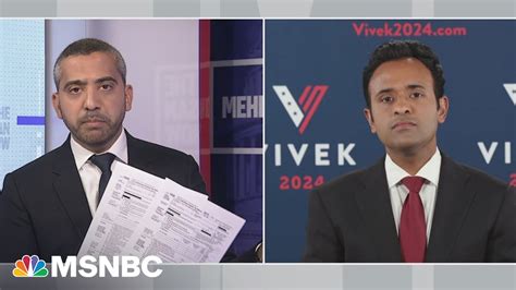 This Is Awkward For You Mehdi Hasan Takes On Vivek Ramaswamy In New