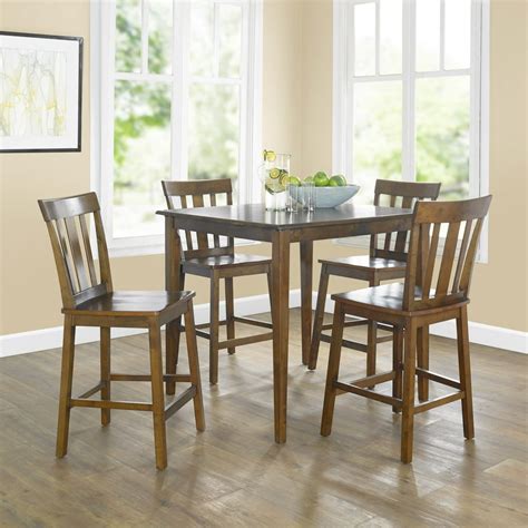 Mainstays 5 Piece Mission Counter Height Dining Set Multiple Colors