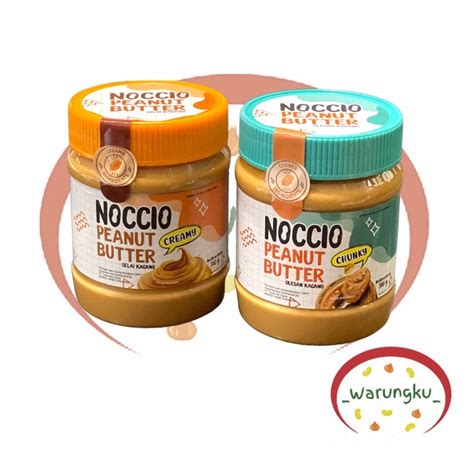 Jual NOCCIO 340g Selai Peanut Butter Creamy Chunky Kacang Shopee