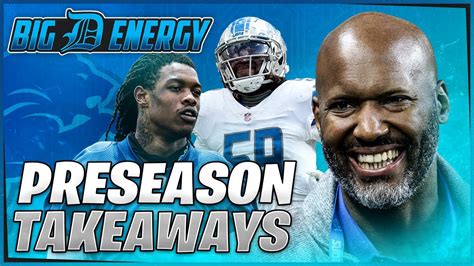 Detroit Lions Final Preseason Takeaways Youtube