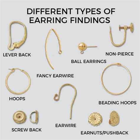 Types Of Clasps For Hoop Earrings At John Isbell Blog