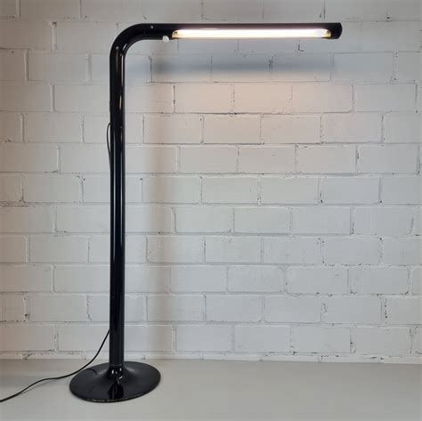 Vintage Atelj Lyktan Black Tuben Floor Lamp By Anders Pehrson Sweden