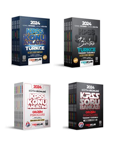 FULL SET 22 KİTAP 2024 KPSS Genel Yetenek Genel Kültür Tamamı