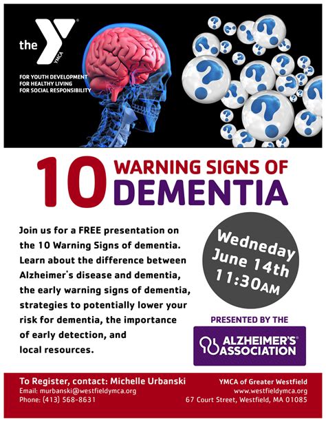 Warning Signs Signs Of Dementia Ymca Of Greater Westfield