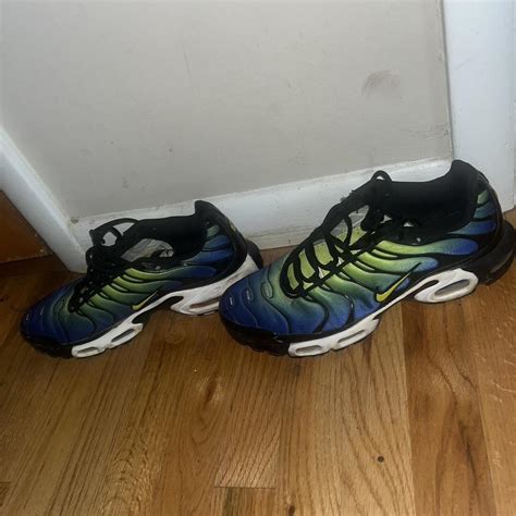 Nike air max tn black,blue, and green - Depop