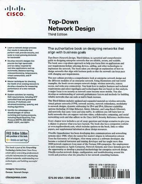 Top Down Network Design Edition 3 By Priscilla Oppenheimer