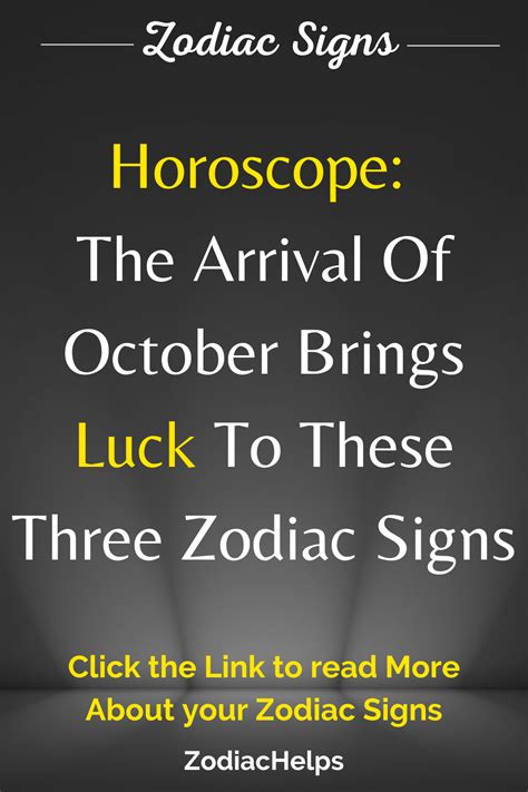 Horoscope: The Arrival Of October Brings Luck To These Three Zodiac Signs