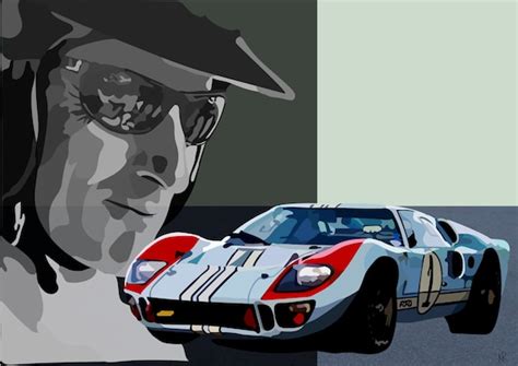 Ken Miles Ford Gt40 Ford Vs Ferrari Le Mans 66 Etsy