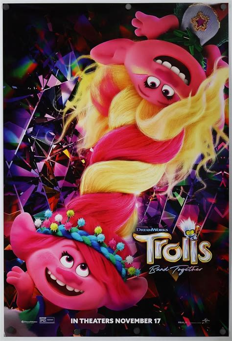 Amazon.com: TROLLS 3 BAND TOGETHER MOVIE POSTER 2 Sided ORIGINAL Style ...